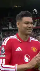 In a heartfelt moment at Old Trafford, Manchester United midfielder Casemiro takes the microphone to deliver an emotional farewell speech to the fans after a match. He expresses his gratitude to the club, teammates, and staff before dedicating his thanks to the supporters, calling them the 'best thing' about the team. The stadium erupts in applause as he acknowledges their unwavering support. by @premierleague with Original Sound by premierleague