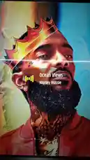 This video features a dynamic, artistic portrait of rapper Nipsey Hussle set to his song 'Ocean Views'. The visual style is highly stylized, with vibrant colors and digital effects like glitch transitions, creating an immersive tribute. The artwork prominently displays Nipsey Hussle wearing a crown, symbolizing his legacy. This piece serves as a powerful homage to the late artist. by @theonlyyoungla with original sound
