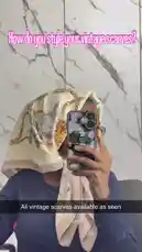 Watch Ameerah demonstrate her top 7 favorite ways to style a vintage scarf. This quick tutorial shows various classic and modern looks, perfect for adding a touch of elegance to any outfit. by @itz.miirah with Original Sound by itz.miirah