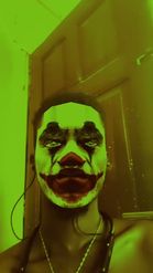 Preview for a Spotlight video that uses the Joker Mask Lens