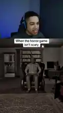 In this split-screen video, streamer Jayify watches a horror game where the scare factor takes a comical turn. A skeleton character performs absurd antics like handstands and dancing, turning a potentially frightening scene into pure comedy. Jayify's genuine shock and laughter perfectly capture the unexpected humor of the moment. by @jayify5 with Original Sound by jayify5