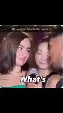 In a candid moment captured at a live karaoke event, a fan approaches singer Soph 🧊🍋, who is holding a microphone. The fan excitedly sings into the mic, prompting a surprised and amused reaction from Soph. This spontaneous interaction showcases a fun and unexpected connection between an artist and her audience during a performance. by @rs4_6h with Original Sound by rs4_6h