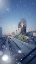 Preview for a Spotlight video that uses the Dubai Metro Lens
