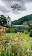 Experience a scenic journey through lush forests and historic architecture. This travel vlog takes you on a first-person adventure across a majestic dam, past a serene lake reflecting a castle, and down to a tranquil forest stream. Perfect for anyone seeking inspiration for their next vacation. by @sahab-alalam with sahab-alalam by Original Sound