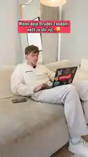 In this comedic skit, one brother brings his sibling popcorn, claiming it's a nice gesture. However, the prank escalates when he reveals he destroyed his brother's PlayStation. The scene captures the classic sibling dynamic of playful teasing turning into a dramatic confrontation. by @lewinray with Original Sound by lewinray