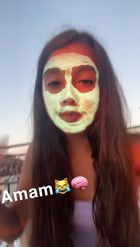 Preview for a Spotlight video that uses the face mask Lens