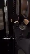 This close-up shot captures a person performing a cable rope exercise, emphasizing the 'Every Rep Counts' philosophy. The focus is on the hands gripping the black rope, showcasing proper form and dedication during a strength training session. This authentic look into a workout routine highlights the importance of consistent effort. by @activecircle with original sound