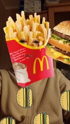 Preview for a Spotlight video that uses the Fries mcdonalds Lens