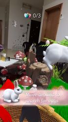 Preview for a Spotlight video that uses the Easter Egg Hunt AR Lens