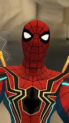 Preview for a Spotlight video that uses the Iron Spider Man Lens