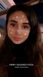 Preview for a Spotlight video that uses the Favourite Face Stickers Lens