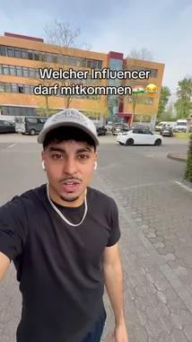 In this engaging short, Bobby poses a fun question to his audience: which influencer should be allowed to join him? Filmed outdoors in a modern urban setting, Bobby directly addresses the camera with a playful challenge, inviting viewers to participate in the decision-making process. This interactive moment captures the essence of social media engagement and community choice. by @bobix_s with bobix_s by Original Sound