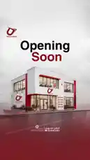 This promotional announcement for Proleaders Institutes reveals their new branch location. The video begins by showcasing the modern, two-story building with its distinctive red and white branding. It then transitions to a dramatic reveal, where a large red cloth is pulled away to unveil the completed facility. The final shot returns to the building, now fully revealed, with the prominent text 'Opening Soon' displayed above it. The video concludes with contact information for the institute. by @proleaders with Original Sound by proleaders
