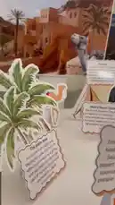 A student's creative project board on Saudi Arabia's future, showcasing key elements of Vision 2030. The display features cutouts of iconic landmarks like the Kingdom Tower and the Riyadh Metro, alongside facts about the upcoming Riyadh Expo 2030 and the FIFA World Cup 2034. A male voice narrates in Arabic over traditional music, discussing national pride and resilience, creating a thematic backdrop for the educational presentation. by @rubaaomaar with Original Sound by Contains: سعوديون - Ayed