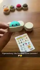 In this fun unboxing video, we open surprise dumpling collectibles one by one. We check our collection sheet, mark off each new character we find, and see if we can complete the full set. Watch us discover a shiny red glitter dumpling and a yellow one with a keychain! by @bigbangbash_off with Original Sound by bigbangbash_off