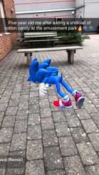 Preview for a Spotlight video that uses the Sonic Dancing 3D Lens