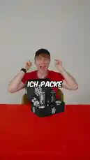In this short-form content piece, Felix demonstrates how to pack a themed school lunchbox for the German YouTuber Monte. He includes a black bento box, a Monte yogurt, a can of GÖNNY energy drink, a black cap, and even fake tattoos. The highlight is adding a 'legendary noodle casserole' to the box, which he humorously claims is Monte's signature item. The video ends with a call to action asking viewers to suggest who should be featured next. by @mehlix with Original Sound by mehlix