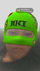 Preview for a Spotlight video that uses the Green Balaclava Lens