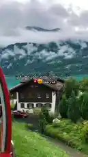 Experience breathtaking Swiss landscapes with a scenic train ride through lush green mountains and misty valleys. Enjoy a relaxing moment with coffee overlooking a turquoise lake, capturing the essence of peaceful travel. This journey showcases iconic Swiss scenery perfect for travelers seeking natural beauty. by @sahab-alalam with sahab-alalam by Original Sound