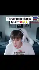 In this live stream moment, Danish streamer Artem Hamselev reacts with confusion and amusement to a viewer comment suggesting he 'bliver nødt til at gå tykke' (is forced to get fat). He questions the meaning of the comment before saying goodbye to his audience. This clip captures a candid interaction between the creator and his viewers. by @artems-snap with Original Sound by artems-snap