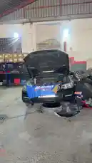 Experience the behind-the-scenes action at Wasta Hawkar's car service garage. This fast-paced look reveals mechanics diligently working on luxury vehicles, including a sleek black sedan with its hood open. The workshop environment is filled with tools, parts, and the focused energy of skilled technicians, offering a glimpse into professional automotive maintenance. by @hawkar_service with Original Sound by hawkar_service