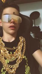 Preview for a Spotlight video that uses the Golden Chains Lens
