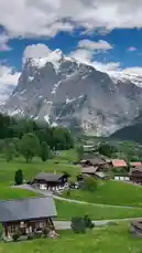 Experience a breathtaking journey through the Swiss Alps via cable car. This stunning footage captures sweeping panoramic views of snow-capped peaks, lush green valleys dotted with traditional wooden chalets, and charming alpine villages nestled below. It's a perfect visual guide for anyone dreaming of a Swiss mountain adventure. by @sahab-alalam with sahab-alalam by Original Sound