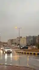 Experience a serene rainy evening in Riyadh as cars navigate the wet city streets. This cinematic clip captures the reflections of streetlights on the pavement, showcasing modern architecture and the calm atmosphere of the city after rainfall. by @azozi.5562 with Original Sound by azozi.5562