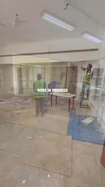 Witness the remarkable transformation of a raw, unfinished office space into a modern, professional environment. This detailed walkthrough captures every stage of the renovation process, from initial construction work and ceiling installations to the final reveal of sleek blue walls, polished floors, and contemporary lighting fixtures. See how skilled labor and strategic design come together to create a stunning new workspace. by @construct151 with construct151 by Original Sound