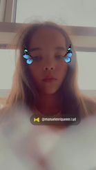 Preview for a Spotlight video that uses the Butterfly Eyelashes Lens