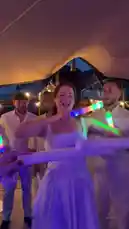 Witness the unforgettable moments from Iman Sophie Koloff's engagement party, where guests of all backgrounds came together for a night of pure joy and celebration. The festivities kicked off with a lively dance party under a large tent, featuring everyone in white dancing energetically to upbeat music. As the evening progressed, the fun intensified with a spirited 'Men vs Women' dance battle that had the crowd cheering. The highlight was a surprise breakdancing performance, with a guest launching into impressive handstands and flips, proving that this wasn't just an engagement party—it was a full-blown, inclusive celebration where everyone was invited to have an absolute blast. by @imsemdiary with Original Sound by Contains: 1, 2 Step (Acappella) - Ciara feat. Missy Elliott