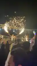 Experience the electrifying atmosphere of a live night-time party hosted by سيف DJ. The crowd is fully engaged, dancing under dazzling pyrotechnic effects and illuminated by colorful light sticks. This high-energy performance showcases the peak of modern DJ entertainment. by @djsefo with Original Sound by djsefo