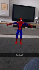 Preview for a Spotlight video that uses the Spiderman jumping Lens
