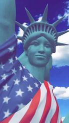 Preview for a Spotlight video that uses the Statue of Liberty Lens