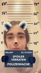 Preview for a Spotlight video that uses the Raccoon Mugshot Lens