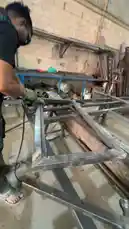 This video provides a detailed look at welding processes in a workshop setting. It showcases various techniques used in metal fabrication, including cutting, shaping, and assembling steel frames. Ideal for those interested in learning practical skills related to welding and metalwork. by @fula_kh with fula_kh by Original Sound