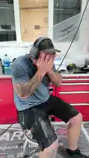 In this behind-the-scenes look at Viking Custom Craft, a tattooed mechanic takes a break from his workbench. He adjusts his protective earmuffs, shares a moment with the camera, and enjoys a simple sandwich. This candid clip offers a real glimpse into the daily life of a craftsman. by @vikingcustom with Original Sound by vikingcustom