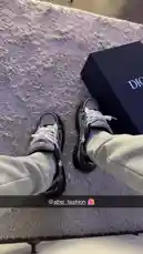 Get an exclusive first look at the new Dior sneakers from 3bsi_ Fashion. This video shows a detailed close-up of the stylish black and white chunky sneakers being worn, alongside their authentic Dior packaging. See the design details and styling options for these sought-after fashion shoes. by @absi_fashion with absi_fashion by Original Sound