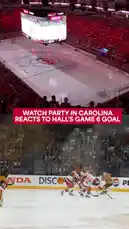 Witness the electric atmosphere inside the arena as Carolina Hurricanes fans celebrate a pivotal goal scored by Hall during Game 6. This split-screen view captures both the on-ice action and the ecstatic reactions from the crowd, showcasing the intense passion of hockey fans. by @nhl with Original Sound by nhl
