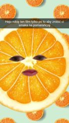 Preview for a Spotlight video that uses the Orange Fruit Lens