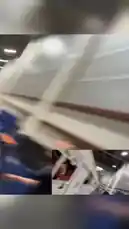 This vlog-style footage captures Oatley walking through a bustling gaming convention hall. The camera follows him past various booths and displays, including one for 'Warzone' and another with 'AU-DELÀ DU JEU' branding. In the background, other attendees can be seen exploring the event. The audio features Oatley asking his companion about someone they saw earlier, adding a candid, behind-the-scenes feel to the experience. by @oatleyfn with Original Sound by oatleyfn