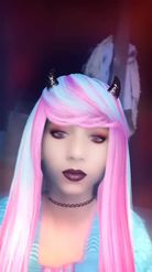 Preview for a Spotlight video that uses the Unicorn Hair  Lens