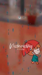 Preview for a Spotlight video that uses the Cute rainy day Lens