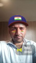 Preview for a Spotlight video that uses the indian cricket cap Lens