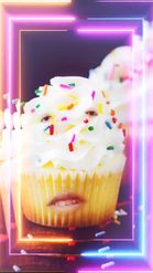 Preview for a Spotlight video that uses the Cupcake Lens