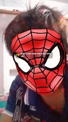 Preview for a Spotlight video that uses the Spider-Man Mask v3 Lens