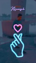 Preview for a Spotlight video that uses the Fingers Heart Name Lens