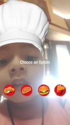Preview for a Spotlight video that uses the Chef Hat Catch Lens