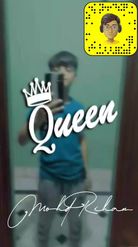 Preview for a Spotlight video that uses the Queen Streak Name Lens