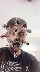 Preview for a Spotlight video that uses the ZOMBIED-FACE Lens